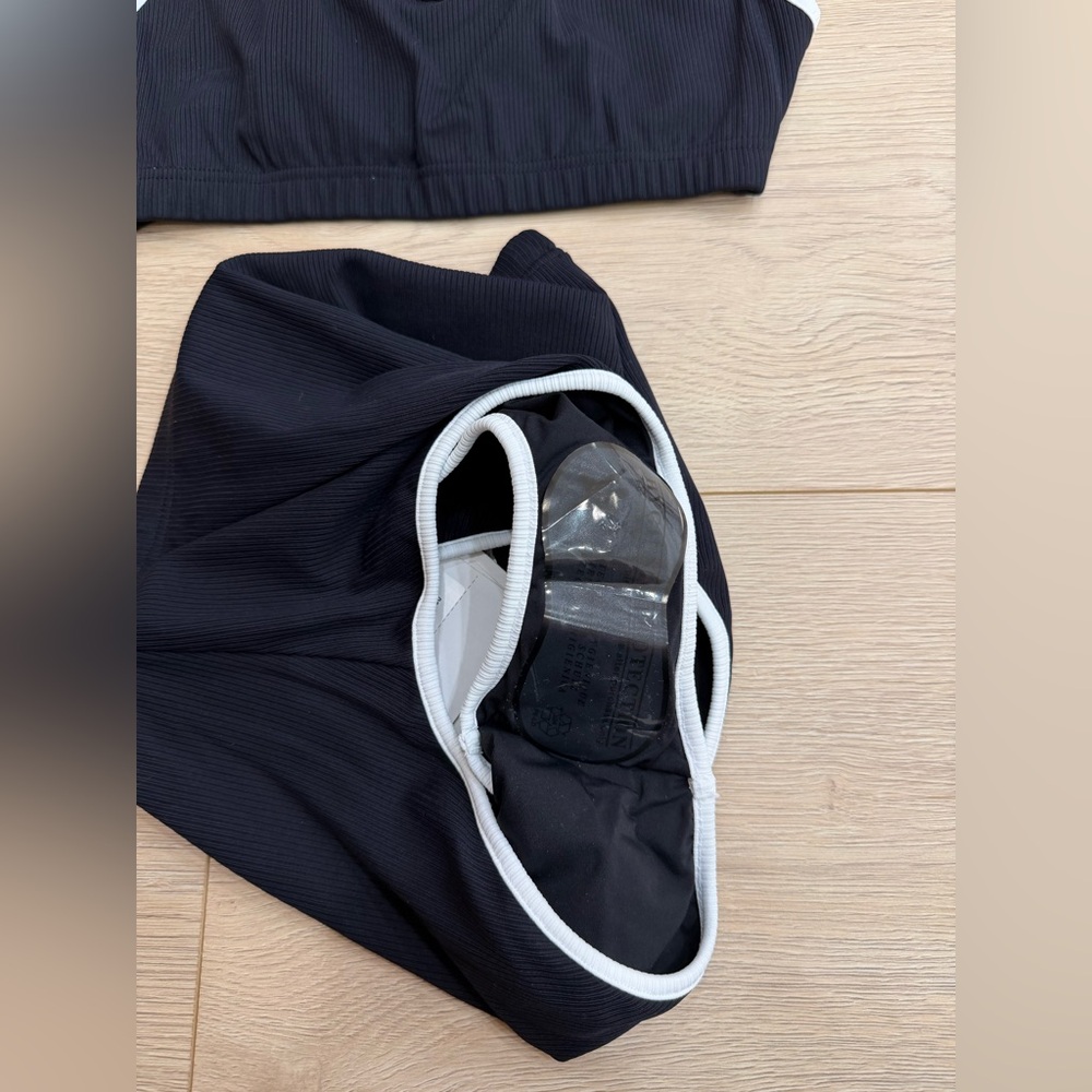 Chanel 22S Black White Crystal CC Logo Bikini Two Piece Swimsuit Bathing Suit 38 - Picture 12 of 16